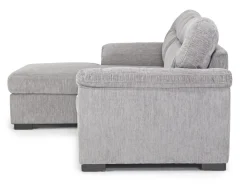 Mor Furniture Wanda Full Pullout Sofa Chaise In Gray, Left Facing