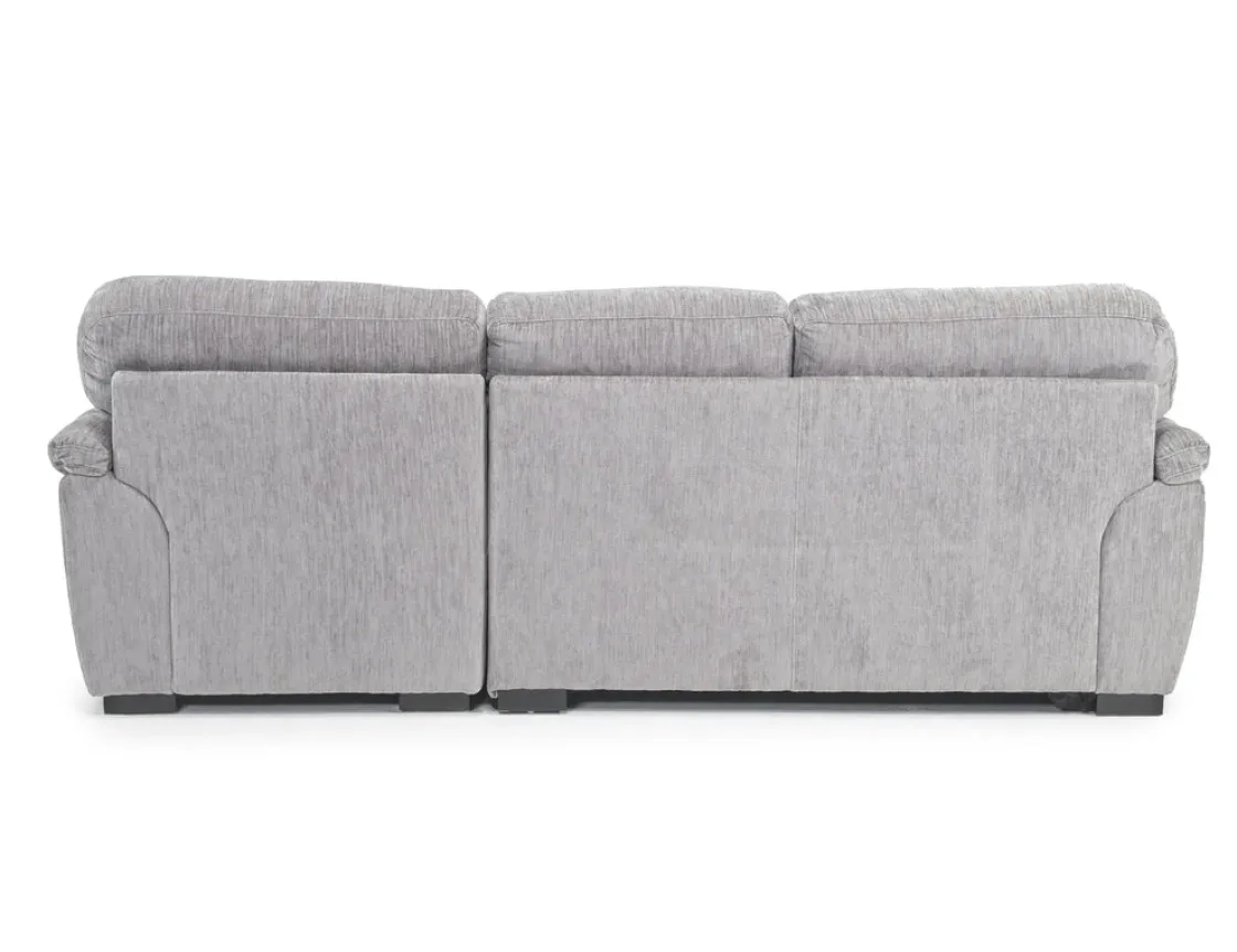 Mor Furniture Wanda Full Pullout Sofa Chaise In Gray, Left Facing