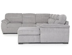 Mor Furniture Wanda Full Pullout Tux Chaise Sectional In Gray, Left Facing