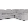 Mor Furniture Wanda Full Tux Sleeper Sectional W/ Storage In Gray, Right Facing