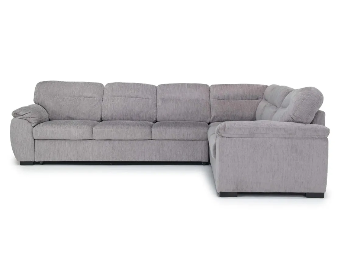 Mor Furniture Wanda Full Tux Sleeper Sectional W/ Storage In Gray, Right Facing