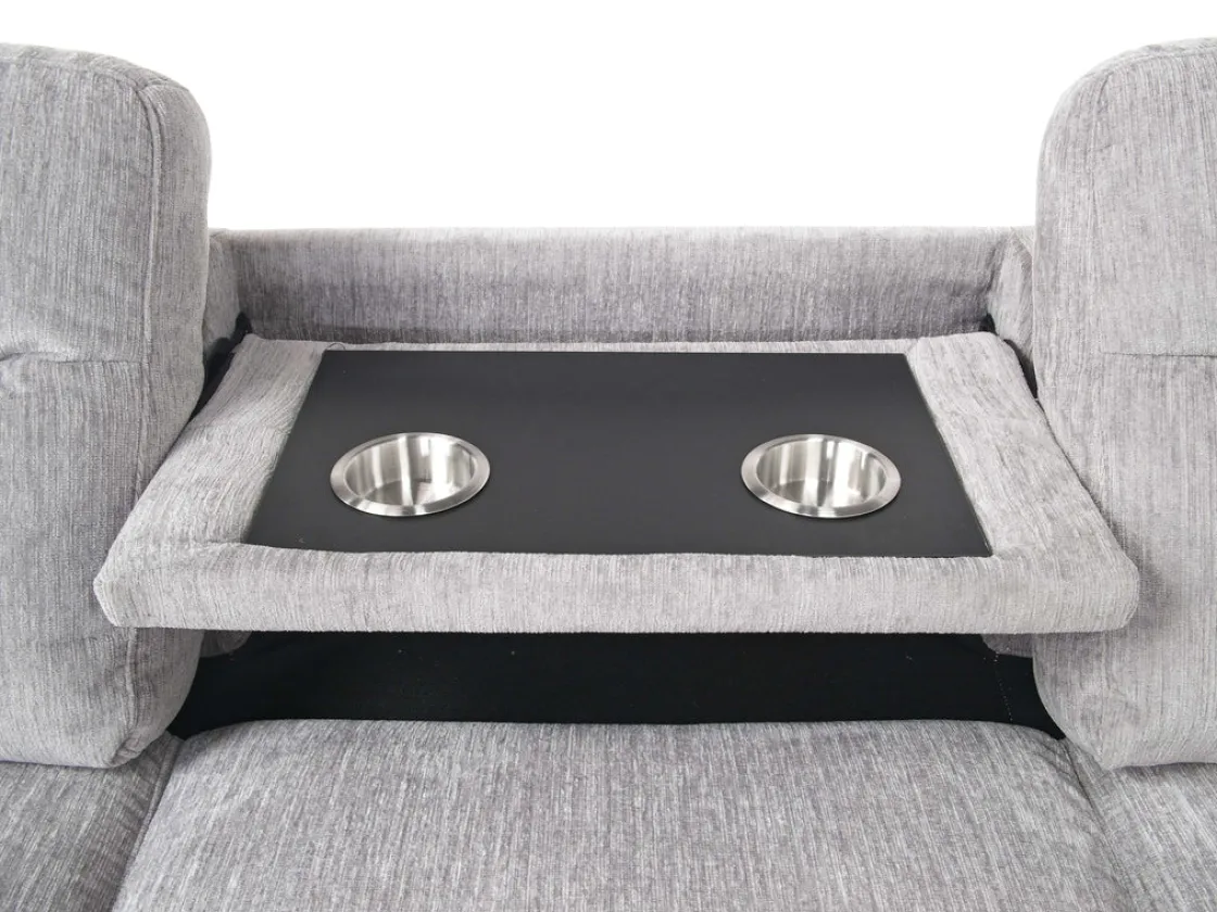 Mor Furniture Wanda Full Tux Sleeper Sectional W/ Storage In Gray, Right Facing