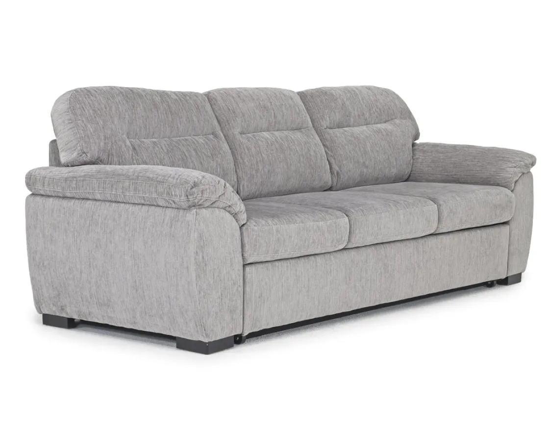 Mor Furniture Wanda Queen Pullout Sofa & Full Pullout Loveseat In Gray