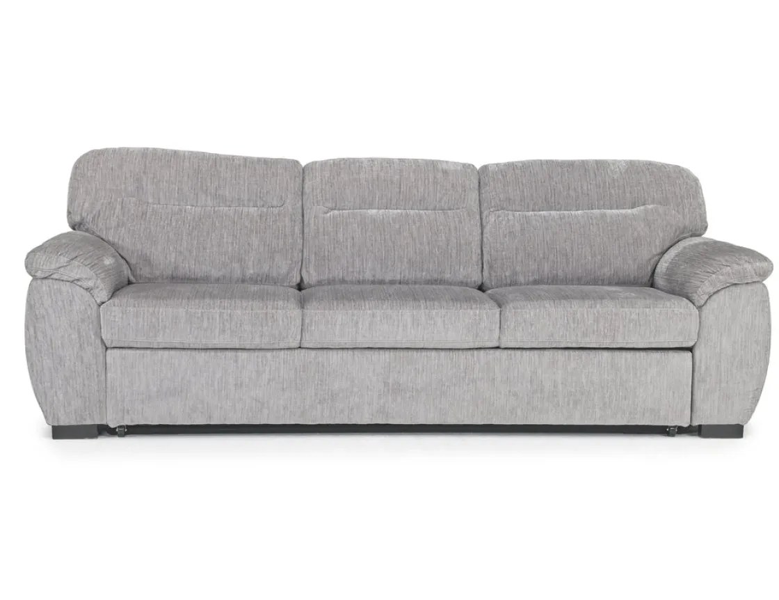 Mor Furniture Wanda Queen Pullout Sofa & Full Pullout Loveseat In Gray
