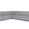 Mor Furniture Wanda Queen Tux Sleeper Sectional W/ Drop Table In Gray, Right Facing
