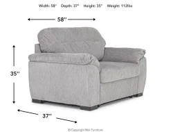 Mor Furniture Wanda Twin Sleeper Chair In Gray