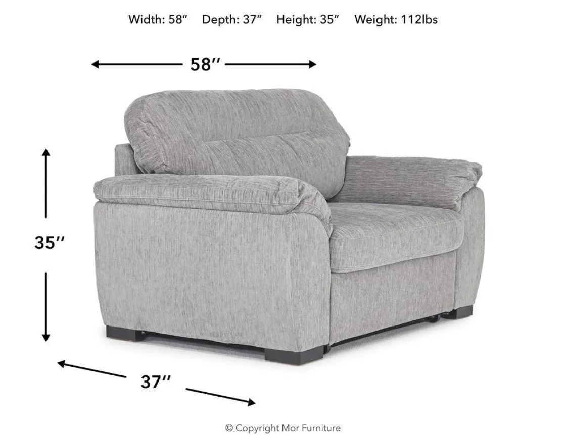 Mor Furniture Wanda Twin Sleeper Chair In Gray