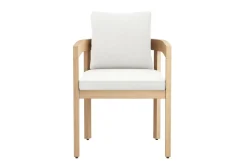 Mor Furniture Wesley Outdoor Dining Table & 4 Chairs In White/Natural