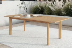 Mor Furniture Wesley Outdoor Dining Table & 6 Chairs In White/Natural