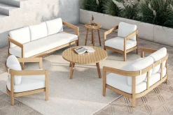 Mor Furniture Wesley Outdoor Round End Table In Natural