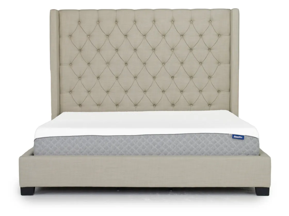 Mor Furniture Westerly Upholstered Bed In Gray, Queen
