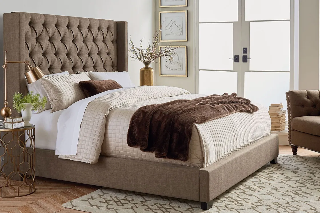 Mor Furniture Westerly Upholstered Bed In Gray, Queen