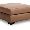 Mor Furniture Whitlock Oversized Ottoman In Caramel