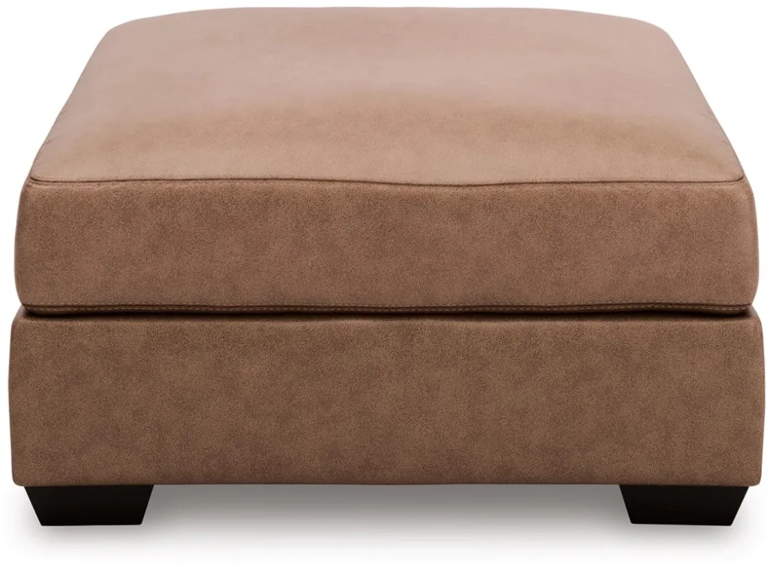 Mor Furniture Whitlock Oversized Ottoman In Caramel