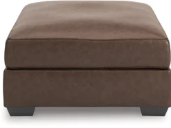 Mor Furniture Whitlock Oversized Ottoman In Caramel