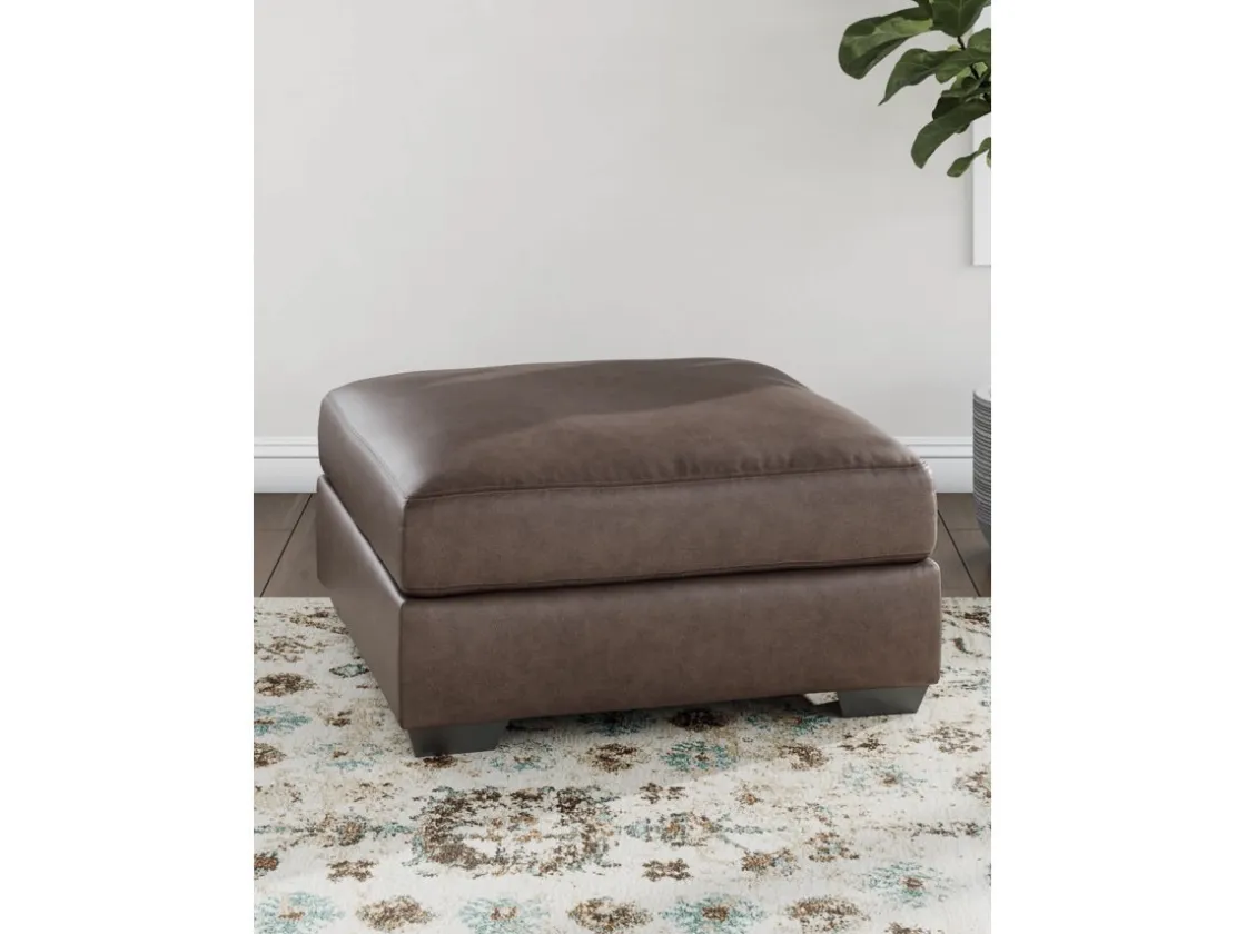 Mor Furniture Whitlock Oversized Ottoman In Caramel
