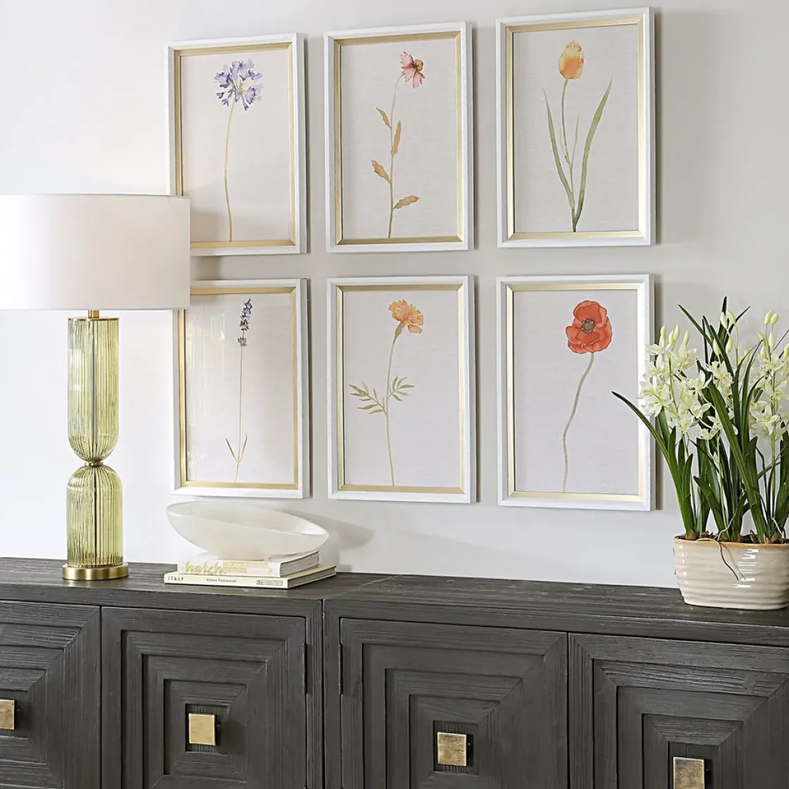 Mor Furniture Wild Flourish Wall Art, Set Of 6