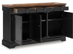 Mor Furniture Wildenauer Buffet In Brown/Black