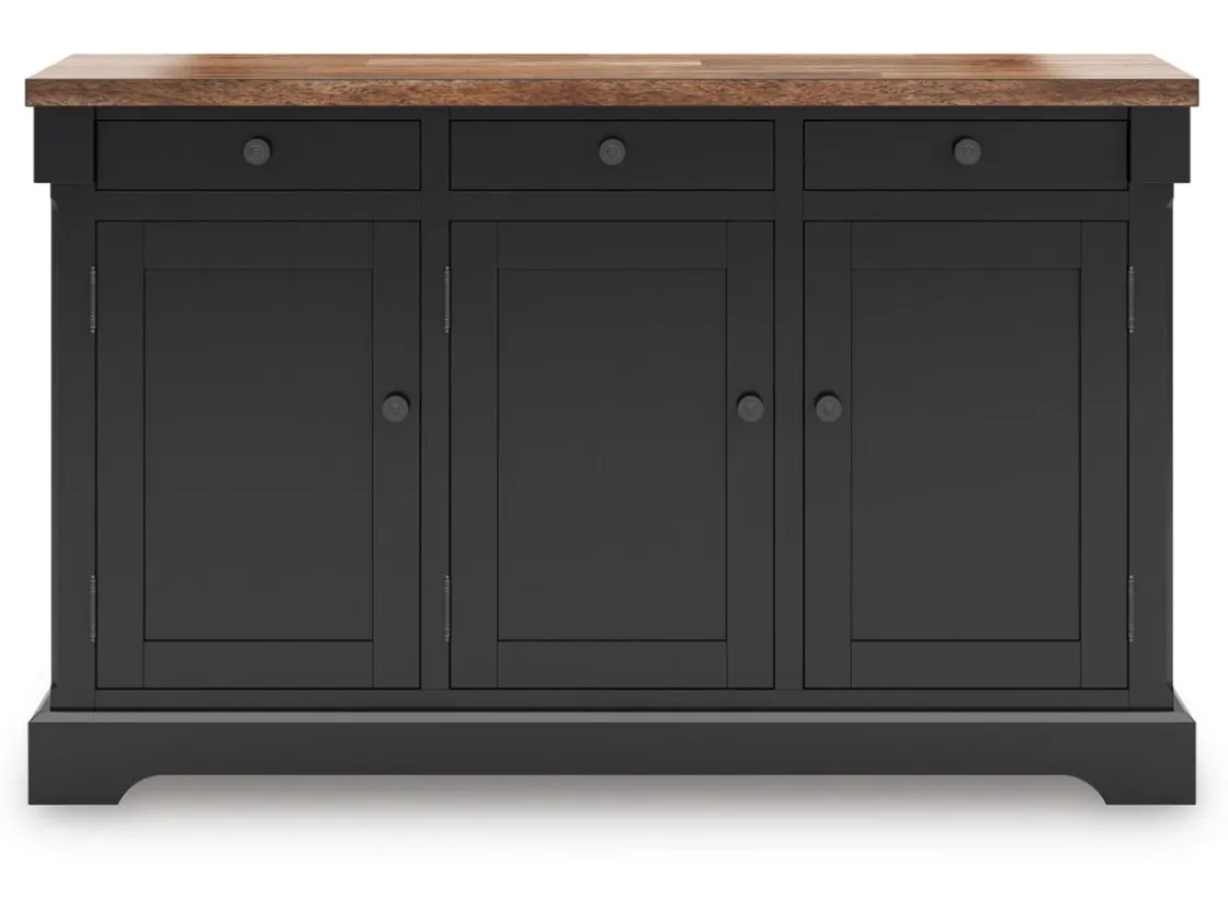 Mor Furniture Wildenauer Buffet In Brown/Black