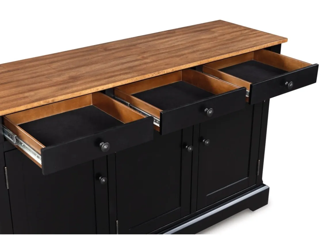 Mor Furniture Wildenauer Buffet In Brown/Black