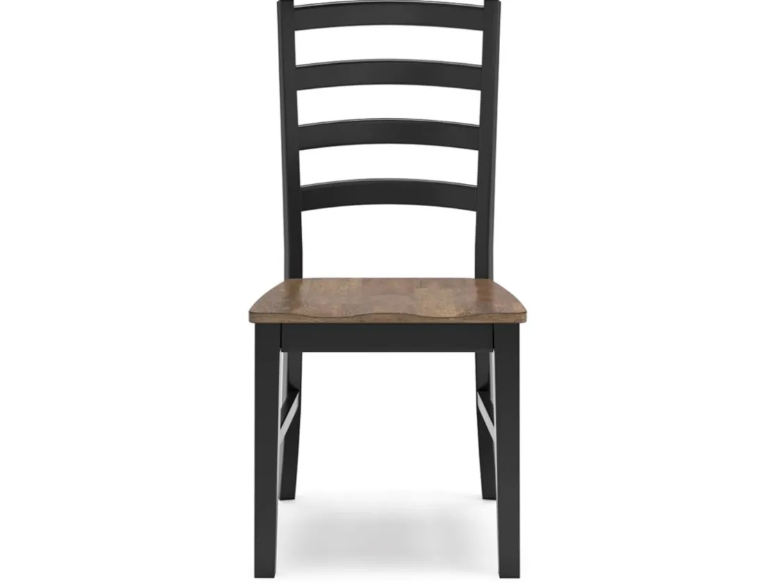 Mor Furniture Wildenauer Extendable Dining Table & 6 Chairs In Brown/Black