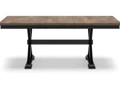 Mor Furniture Wildenauer Extendable Dining Table & 4 Chairs In Brown/Black