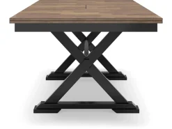 Mor Furniture Wildenauer Extendable Dining Table In Brown/Black