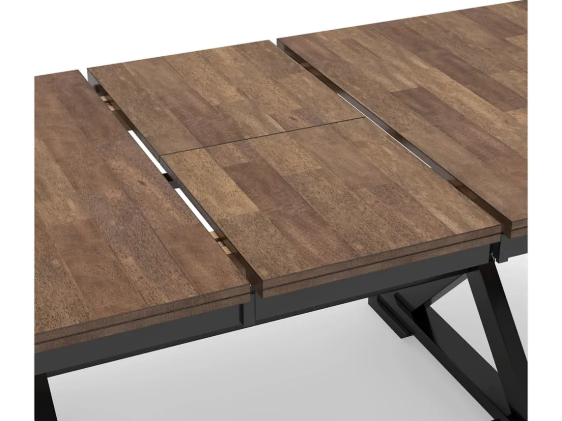 Mor Furniture Wildenauer Extendable Dining Table In Brown/Black