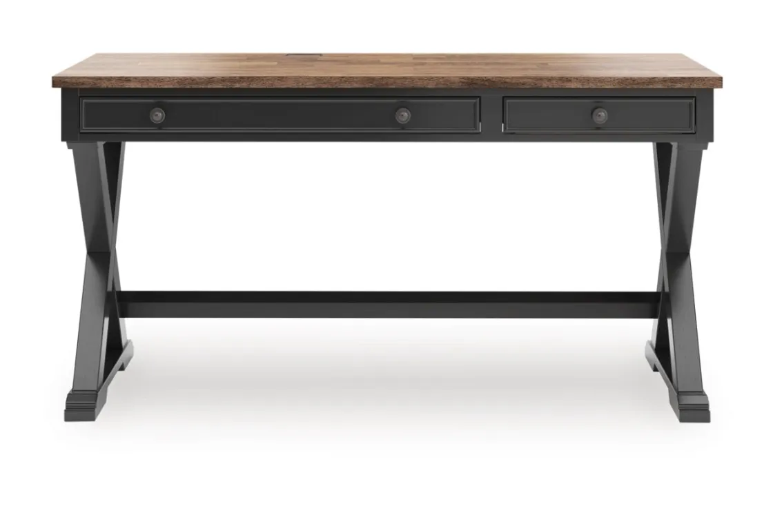 Mor Furniture Wildenauer Office Desk In Black/Brown