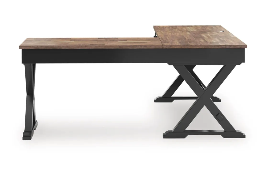 Mor Furniture Wildenauer Office Desk In Black/Brown