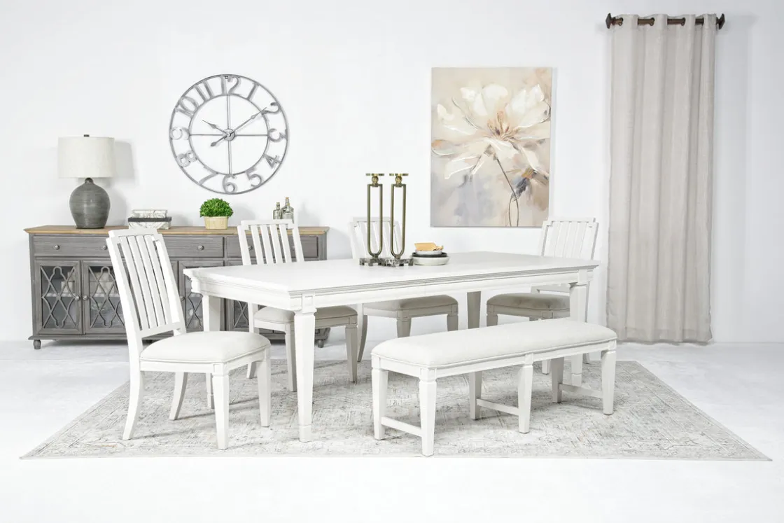 Mor Furniture Willowbrook Dining Bench In Pebble