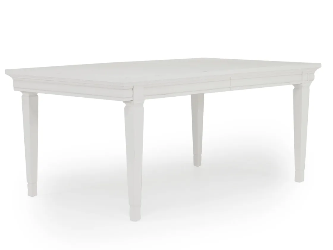 Mor Furniture Willowbrook Dining Table & 6 Chairs In Egg Shell White