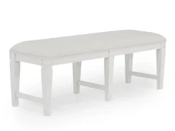 Mor Furniture Willowbrook Dining Table, 4 Chairs & Bench In Pebble, Slat