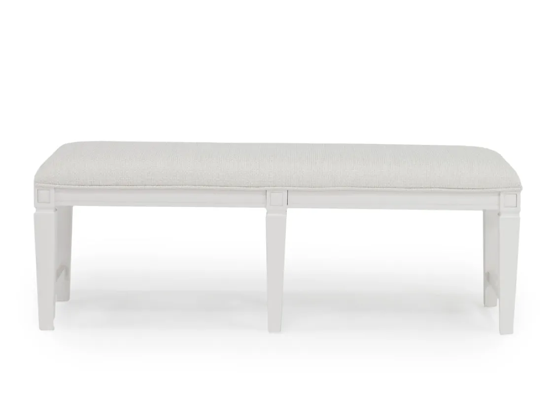 Mor Furniture Willowbrook Dining Table, 4 Chairs & Bench In Pebble, Slat