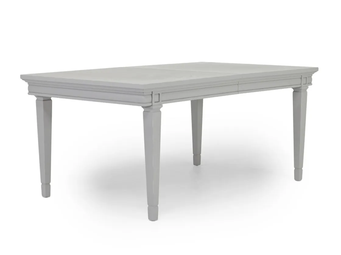 Mor Furniture Willowbrook Dining Table, 4 Chairs & Bench In Pebble, Slat
