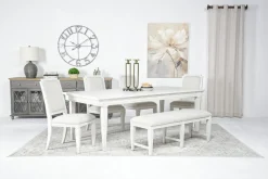 Mor Furniture Willowbrook Dining Table In Egg Shell White