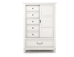 Mor Furniture Willowbrook Door Chest In Egg Shell White