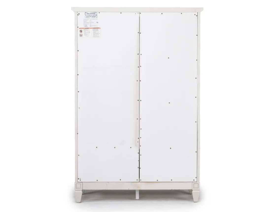 Mor Furniture Willowbrook Door Chest In Egg Shell White