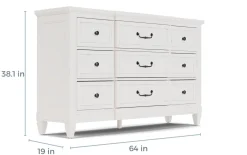 Mor Furniture Willowbrook Dresser In Egg Shell White