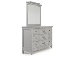Mor Furniture Willowbrook Mirror In Egg Shell White