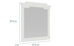 Mor Furniture Willowbrook Mirror In Egg Shell White