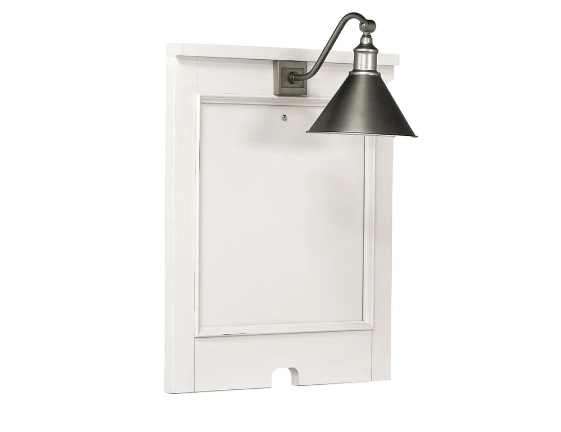 Mor Furniture Willowbrook Nightstand & Hutch W/ Lamp In Egg Shell White
