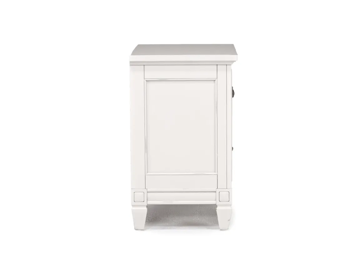 Mor Furniture Willowbrook Nightstand In Egg Shell White