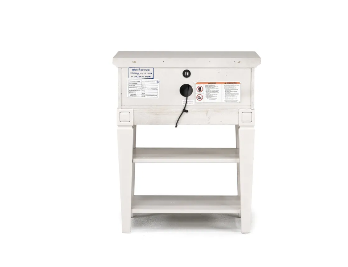 Mor Furniture Willowbrook Nightstand In Egg Shell White