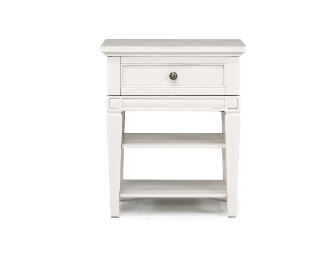 Mor Furniture Willowbrook Nightstand In Egg Shell White