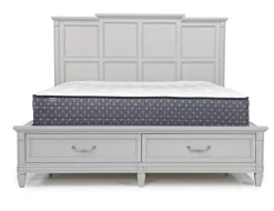 Mor Furniture Willowbrook Panel Bed In Pebble, Queen