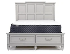 Mor Furniture Willowbrook Panel Bed In Pebble, Queen