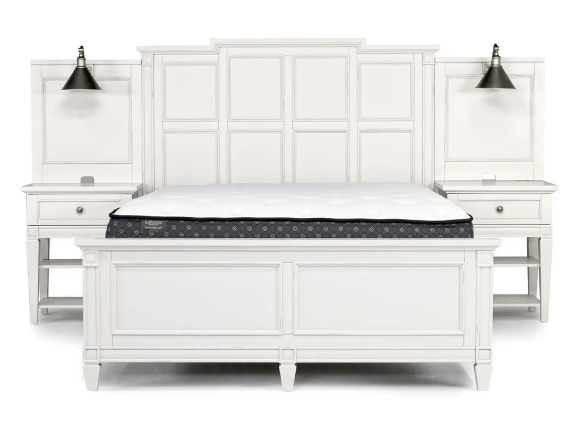 Mor Furniture Willowbrook Panel Wall Bed In Pebble, Queen