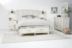 Mor Furniture Willowbrook Panel Wall Bed In Pebble, Queen