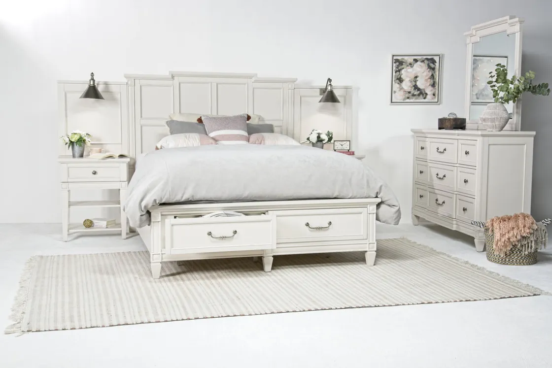 Mor Furniture Willowbrook Panel Wall Bed In Pebble, Queen